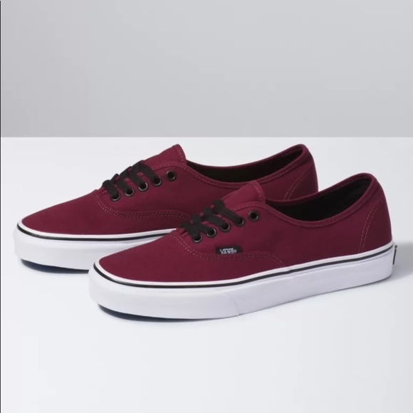 Vans Shoes - Vans Authentic Burgundy Low Top Shoes